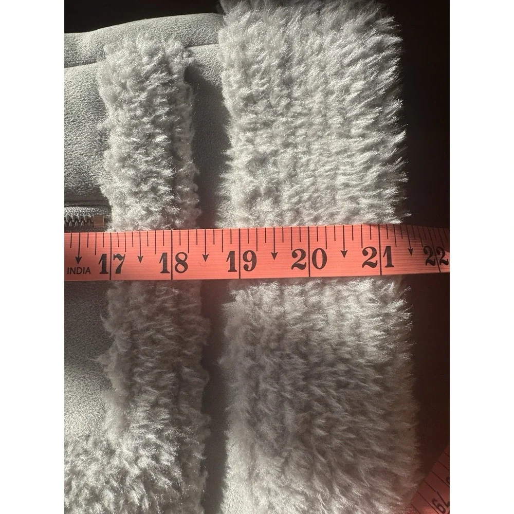 Habitual Kid Gray Faux‎ Fur Girl's Coat  Size 14 Fleece Lining Fashionable